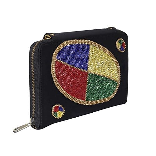 Vdesi Embroidered Uno Sling Wallet For Women