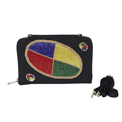 Vdesi Embroidered Uno Sling Wallet For Women