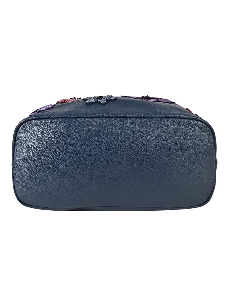 Vdesi Navy Blue Floral Tote