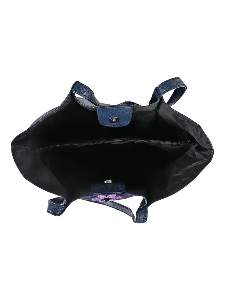 Vdesi Navy Blue Floral Tote