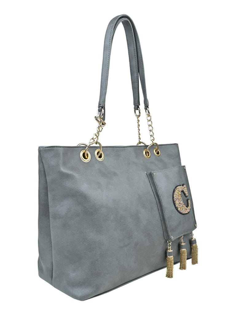 Vdesi Initial Pocket Tote