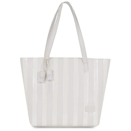 Vdesi Tone On Tone Striped Tote