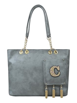 Vdesi Initial Pocket Tote Vdesi Initial Pocket Tote