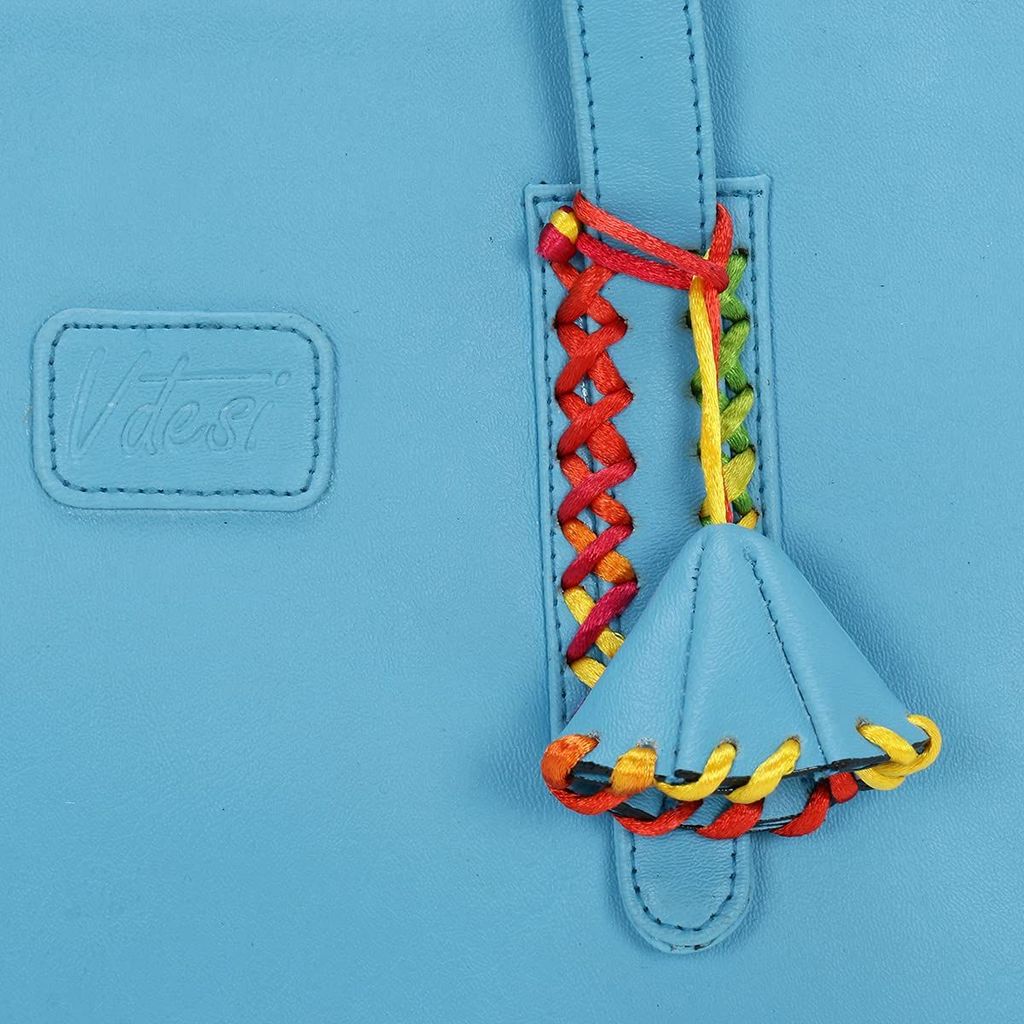 Vdesi Blue Bell Tassel Tote