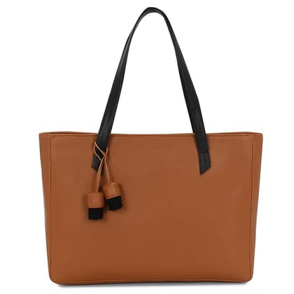 Vdesi Solid Tan Tote