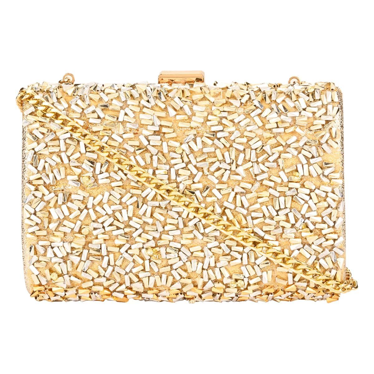 Vdesi Stone Studded Clutch