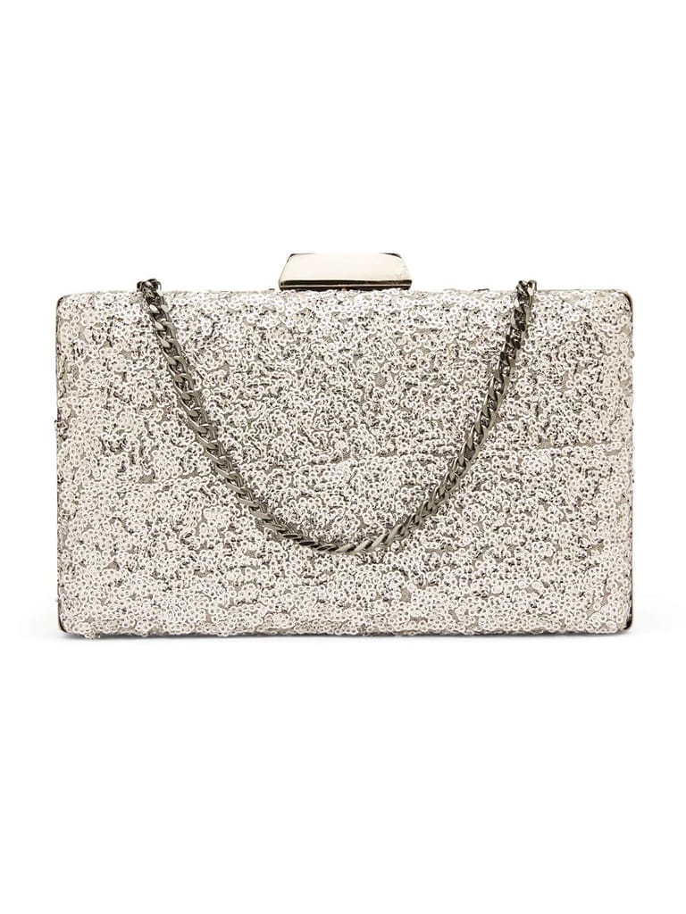 Vdesi Women'S Clutch (Silver)