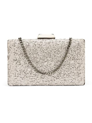 Vdesi Women'S Clutch (Silver)