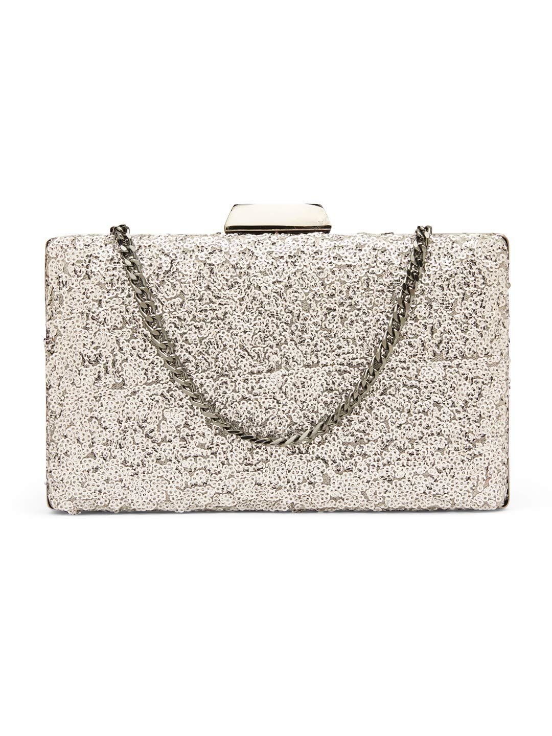 Vdesi Women'S Clutch (Silver)
