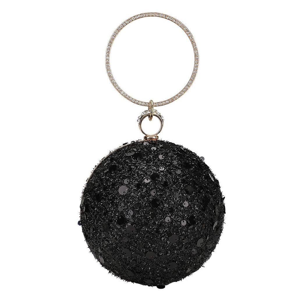 Vdesi Round Sequins Clutch