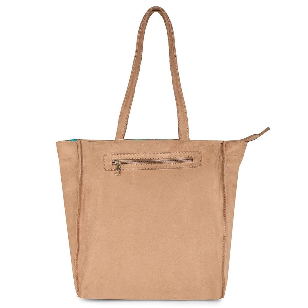 Vdesi Brocade And Suede Tote