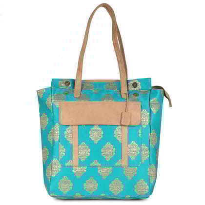 Vdesi Brocade And Suede Tote