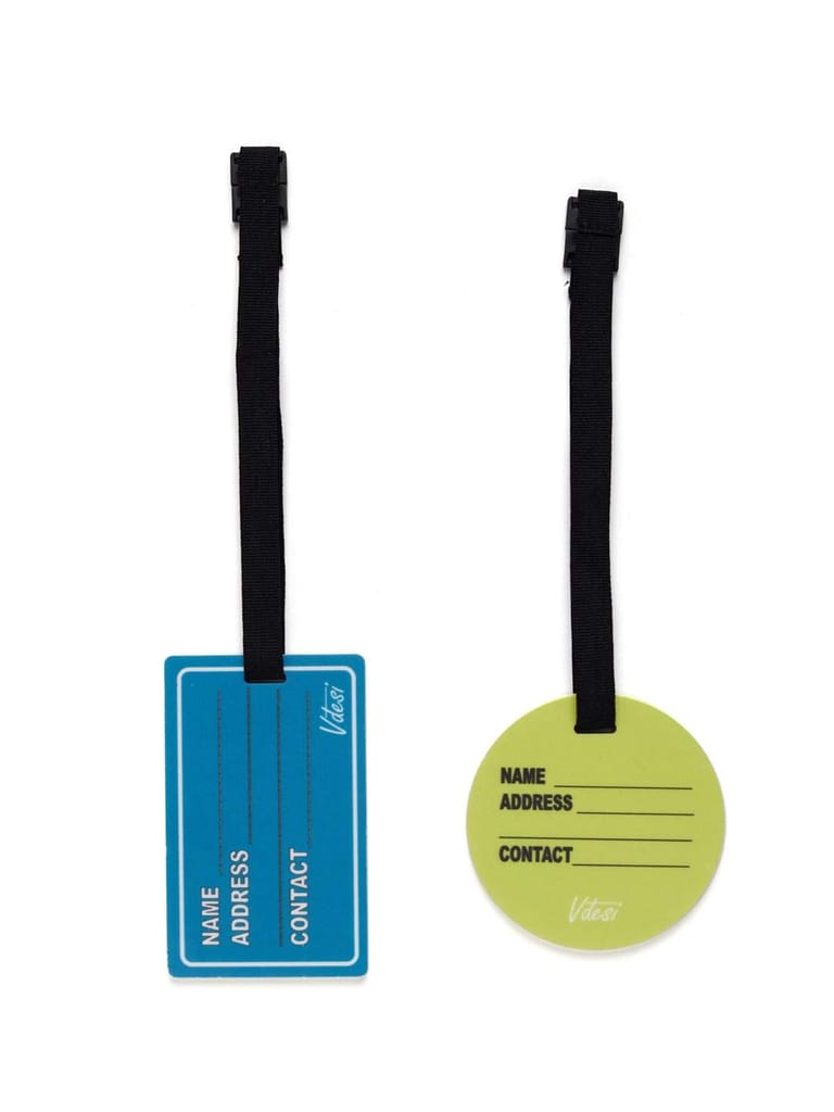 Combo Of Lemon And Those Who Wander And Not Lost Luggage Tag (Set Of 2)