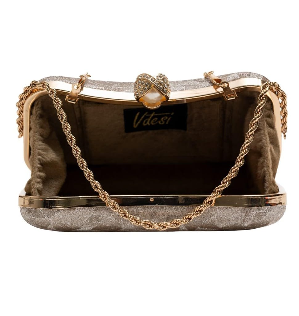 Vdesi Majestic Gold Clutch