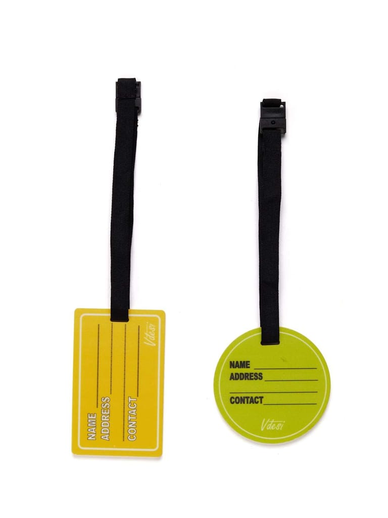 Combo Of Flying And Bon Voyage Luggage Tag (Set Of 2)