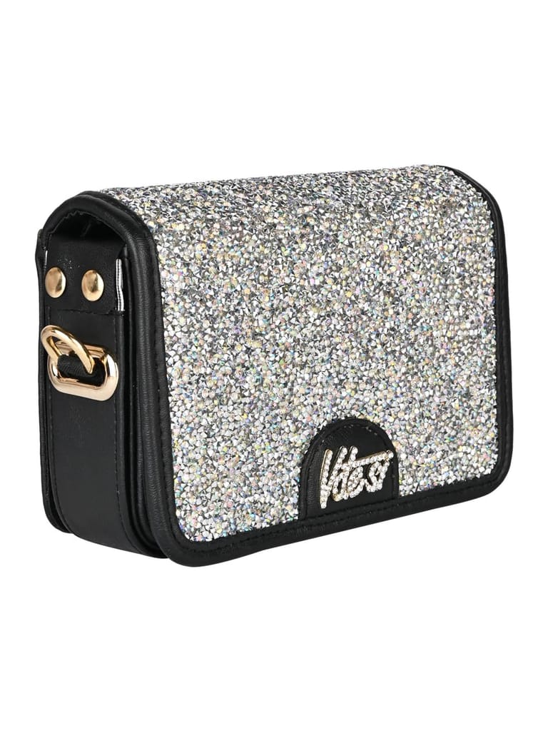 Silver Shimmer Flip Bag