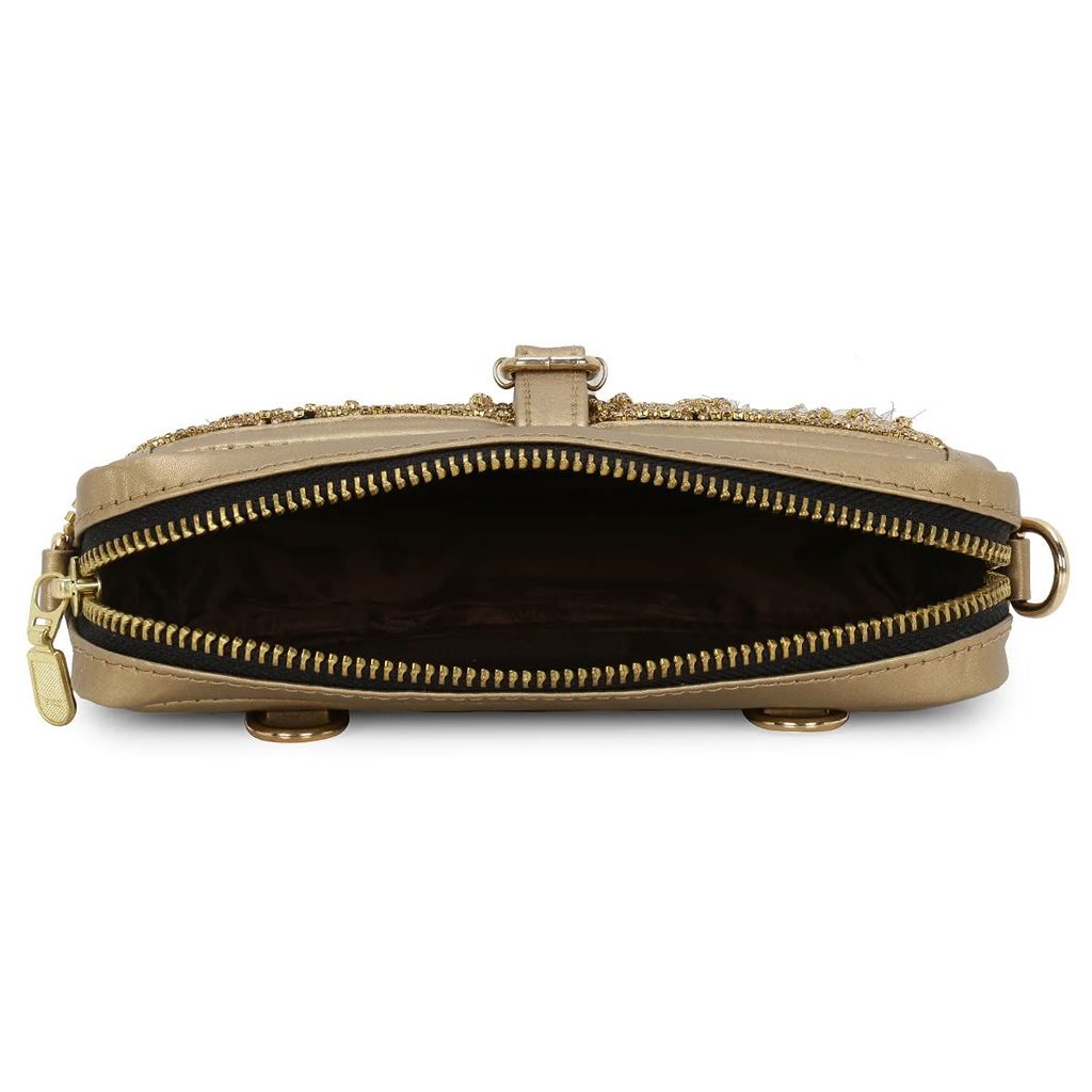Gold Dangling Fanny Pack
