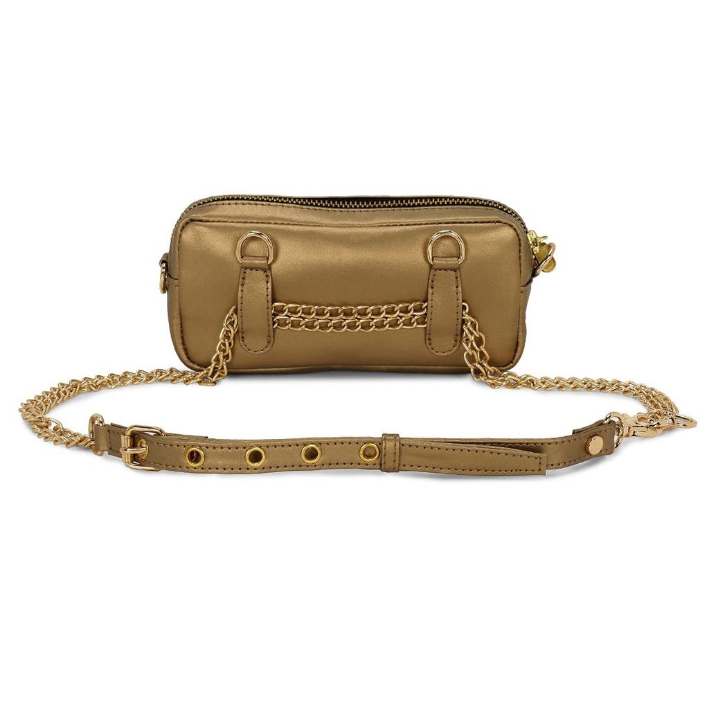 Gold Dangling Fanny Pack