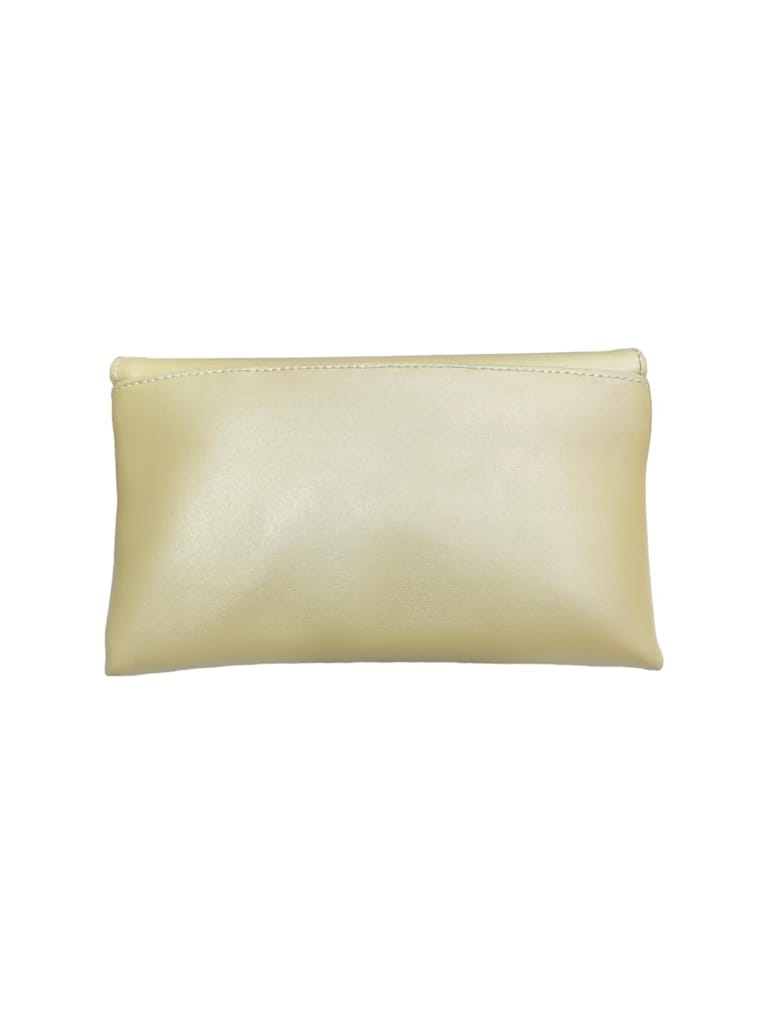 Vdesi Cream Envelope Clutch
