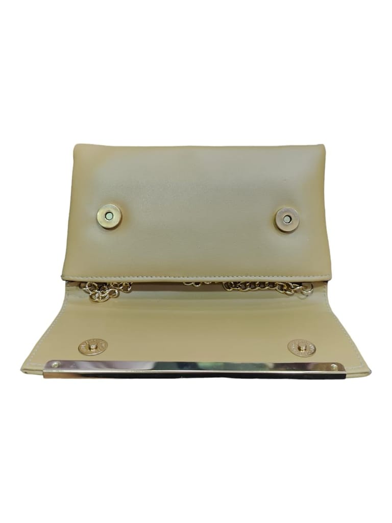 Vdesi Cream Envelope Clutch