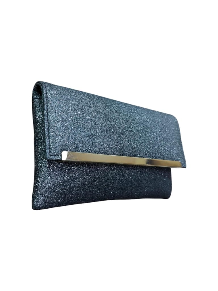 Vdesi Black Envelope Clutch