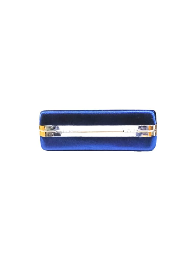 Vdesi Blue Rhinestone Handle Clutch