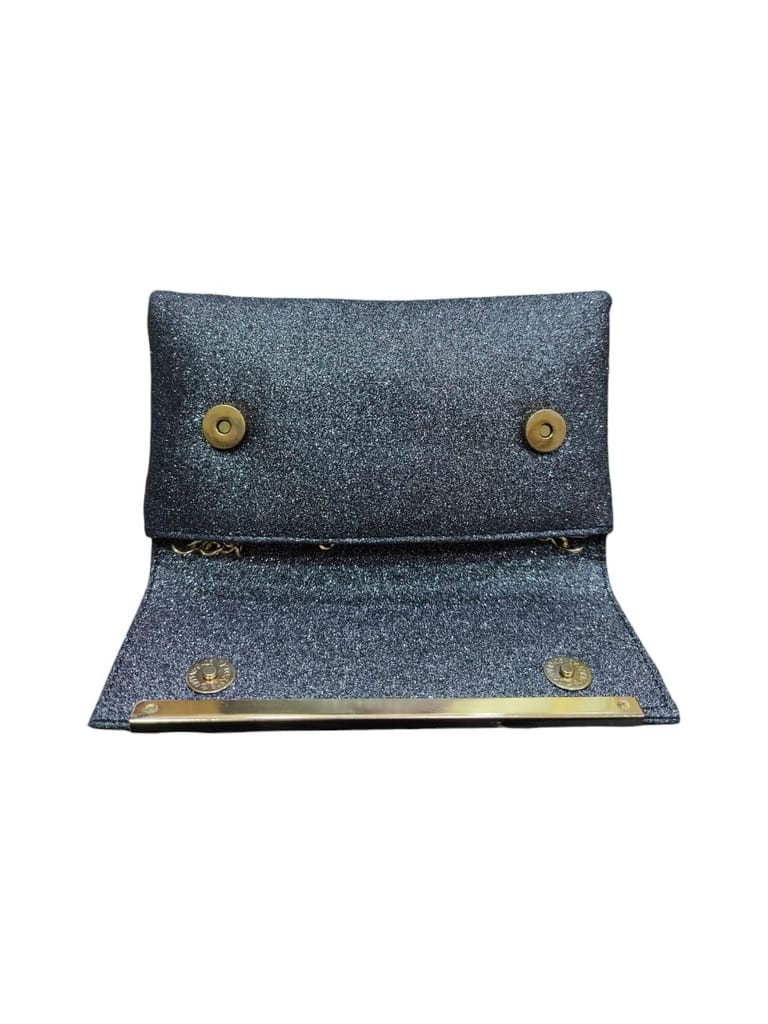 Vdesi Black Envelope Clutch