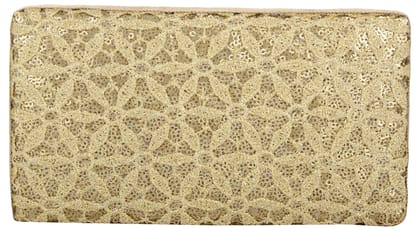 Vdesi Gold Color Pu Material Clutch For Women Vdesi Gold Color Pu Material Clutch For Women