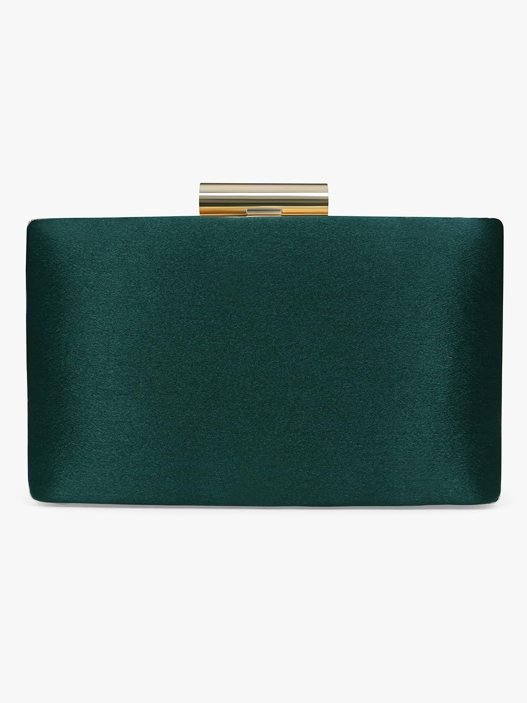 Vdesi Satin Green Clutch