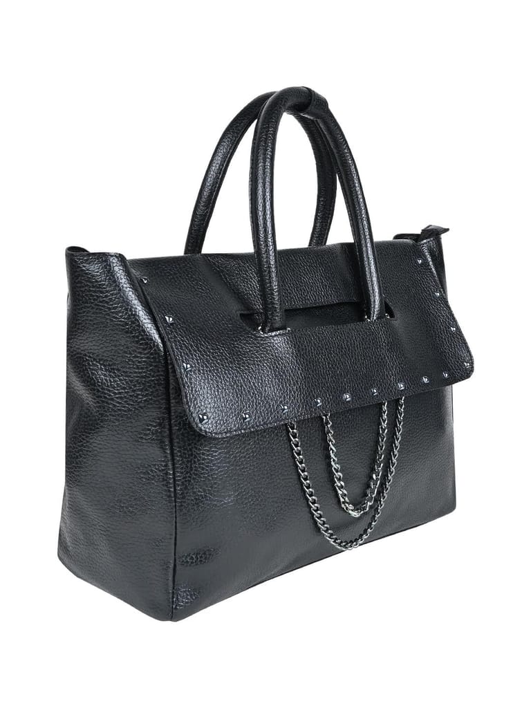 Vdesi Black Metal Chain Handbag