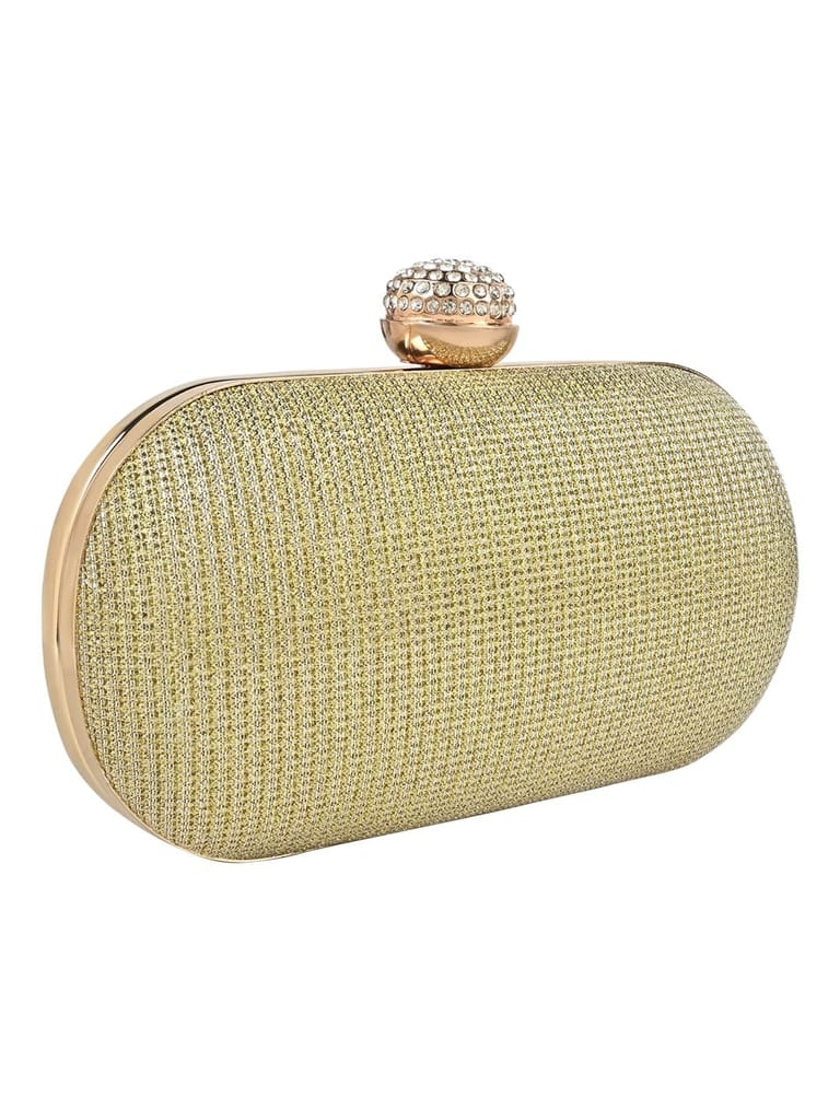 Vdesi Gold Glitter Clutch