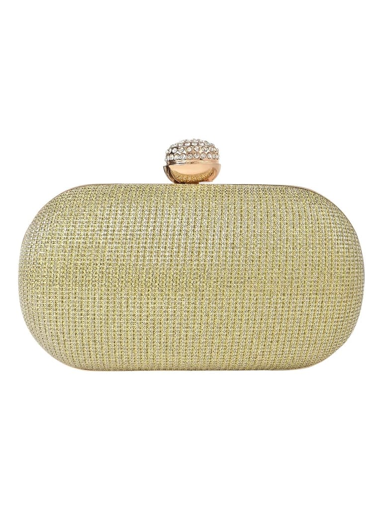 Vdesi Gold Glitter Clutch