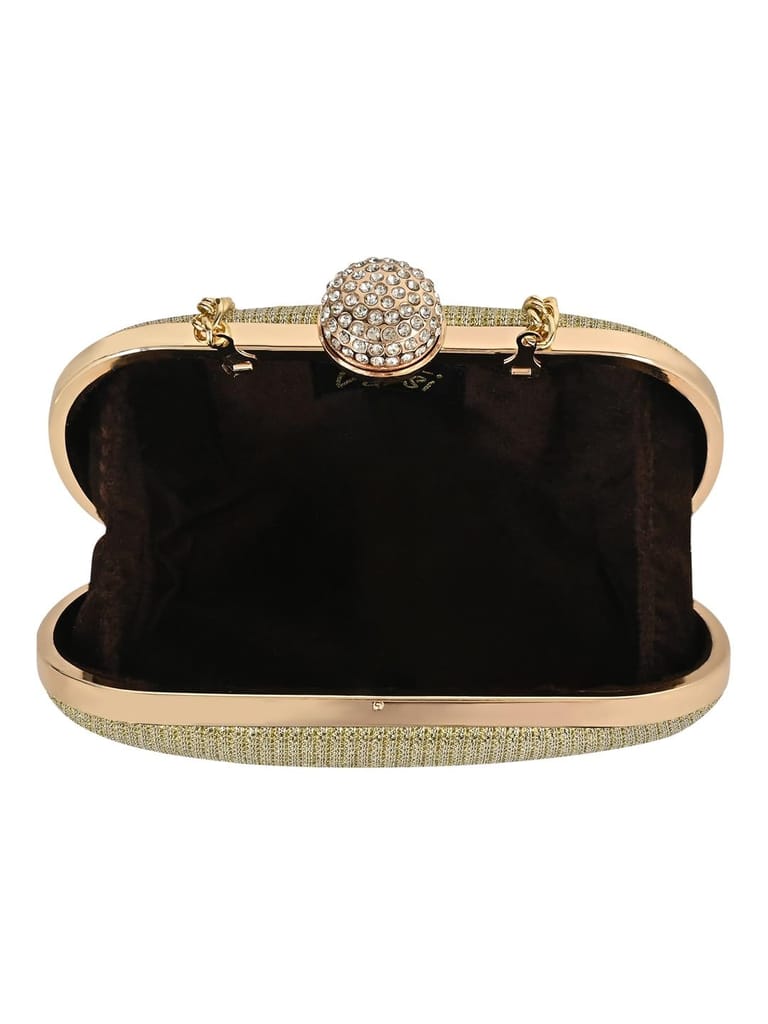 Vdesi Gold Glitter Clutch