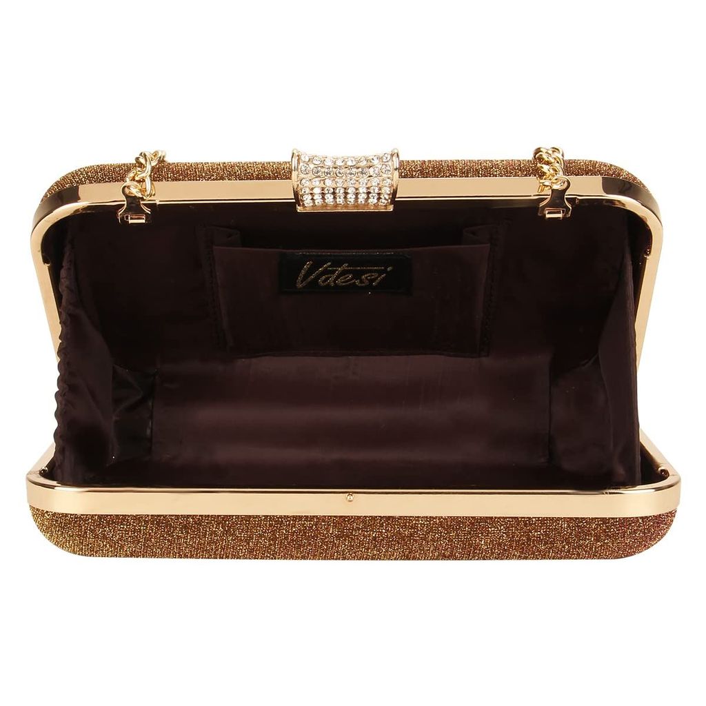 Vdesi Gold Shimmer Clutch