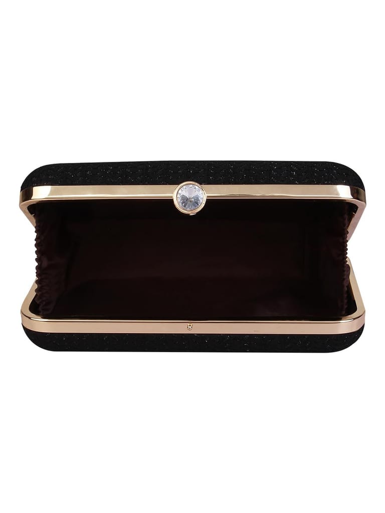 Vdesi Shimmer Black Clutch