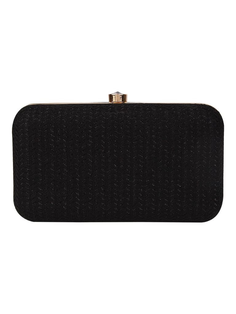 Vdesi Shimmer Black Clutch