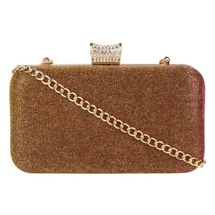 Vdesi Gold Shimmer Clutch