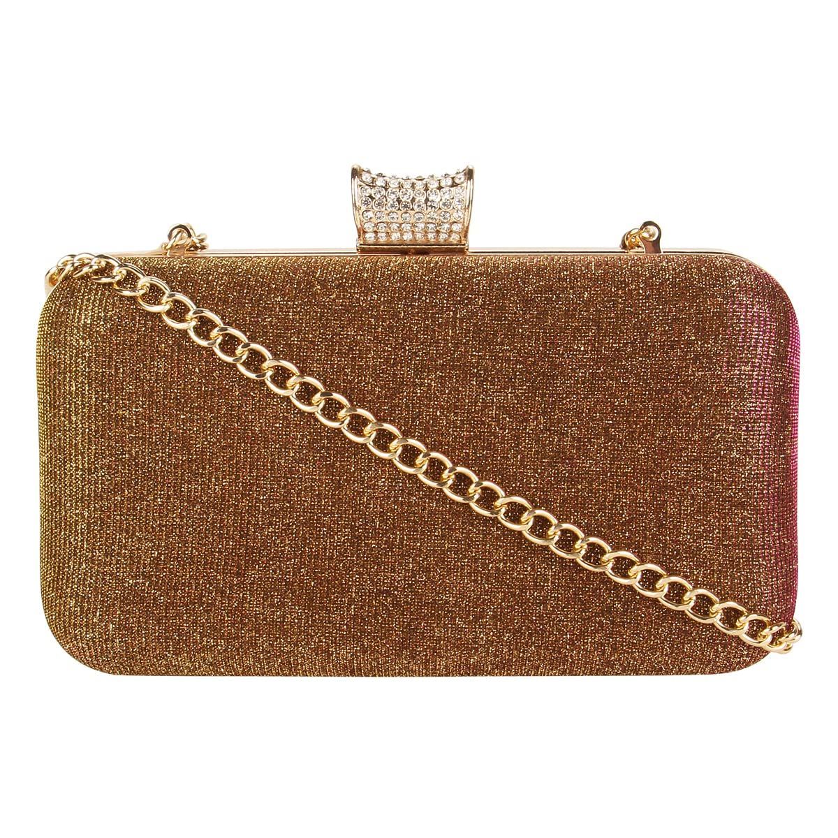 Vdesi Gold Shimmer Clutch
