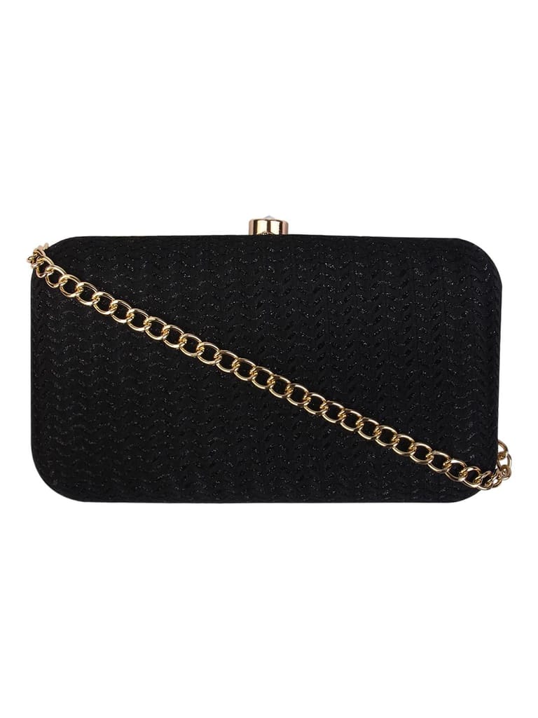 Vdesi Shimmer Black Clutch