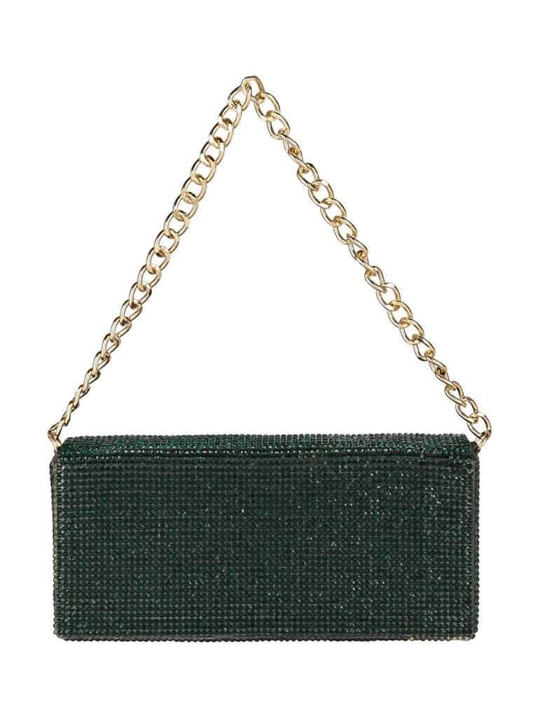 Green Rhinestone Accessory Case