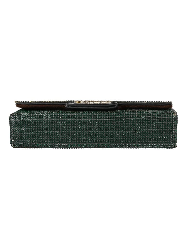 Green Rhinestone Accessory Case