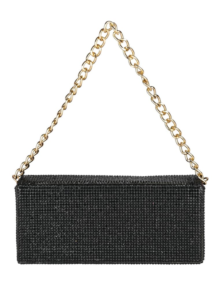 Black Rhinestone Accessory Case