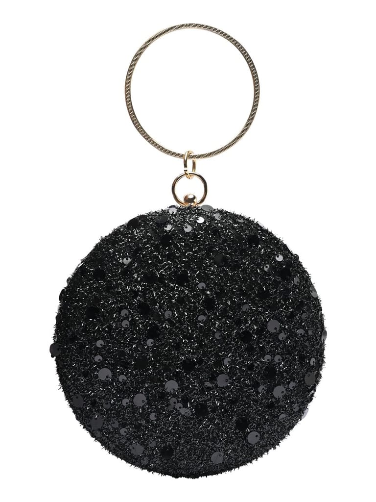 Vdesi Round Sequins Clutch