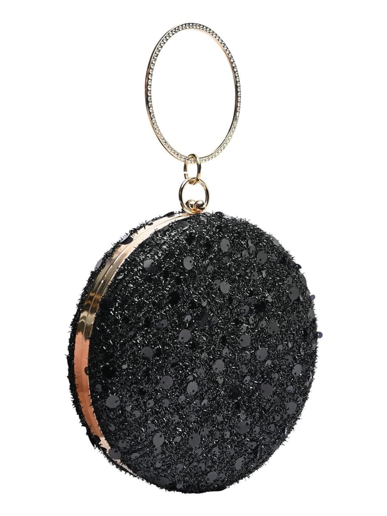 Vdesi Round Sequins Clutch