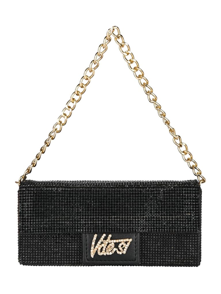 Black Rhinestone Accessory Case