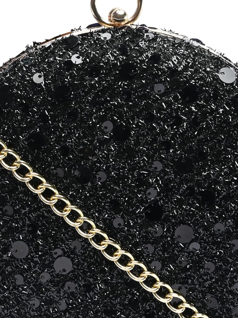 Vdesi Round Sequins Clutch