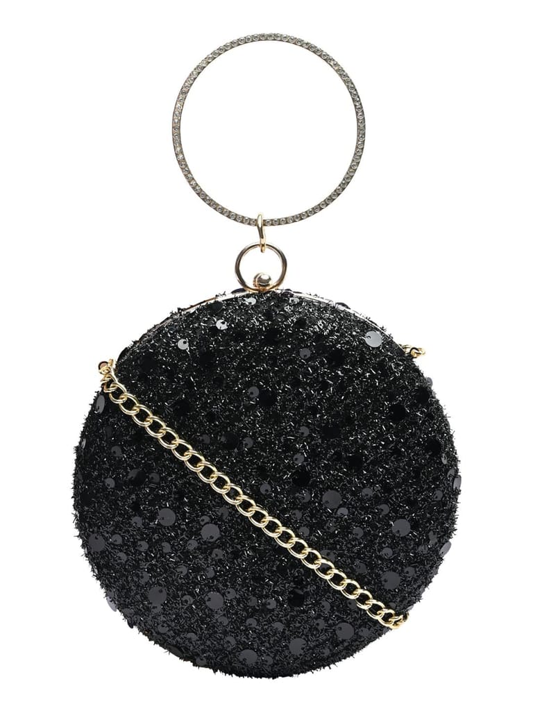 Vdesi Round Sequins Clutch