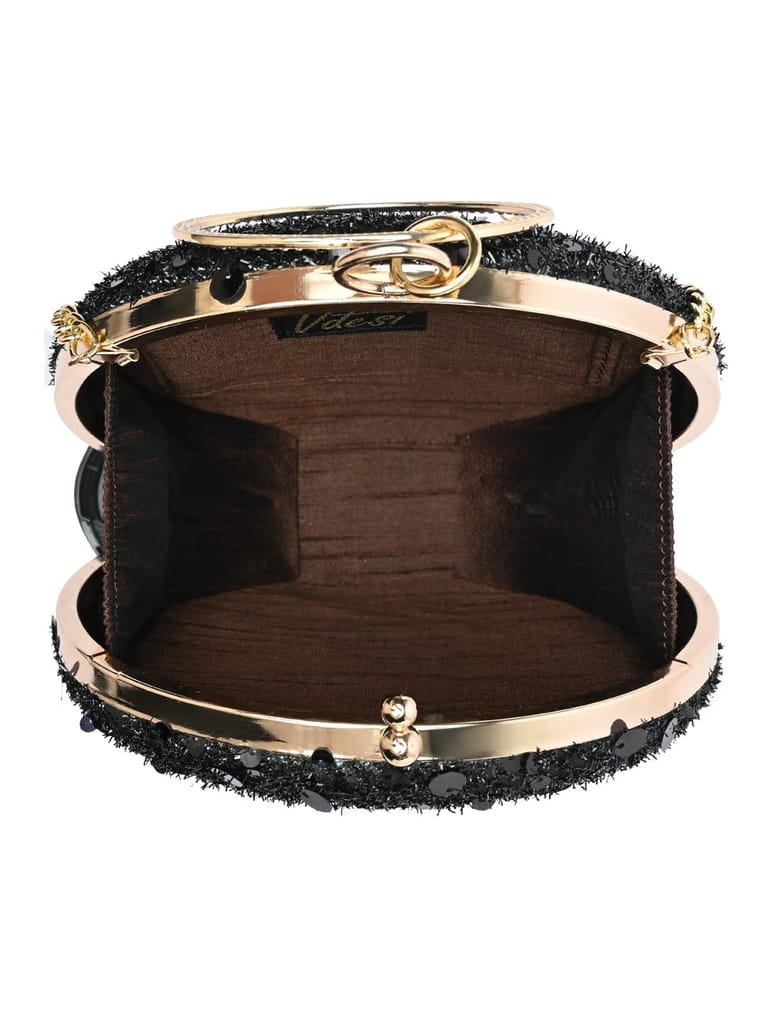 Vdesi Round Sequins Clutch