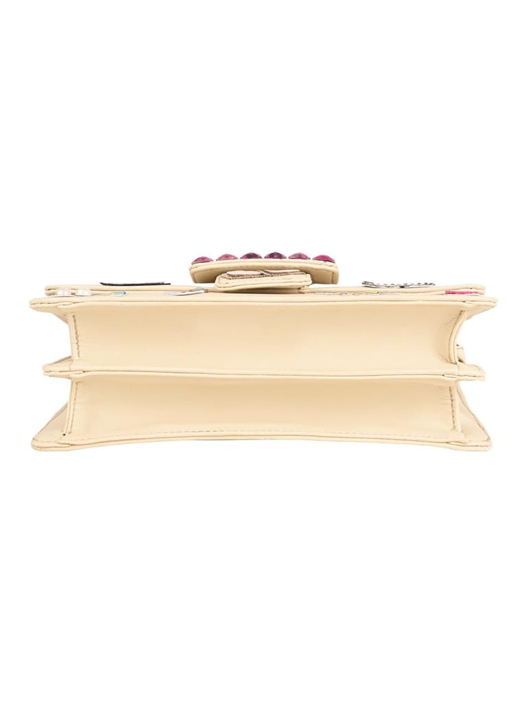 Vdesi Off White Pop Badges Belt Sling Bag