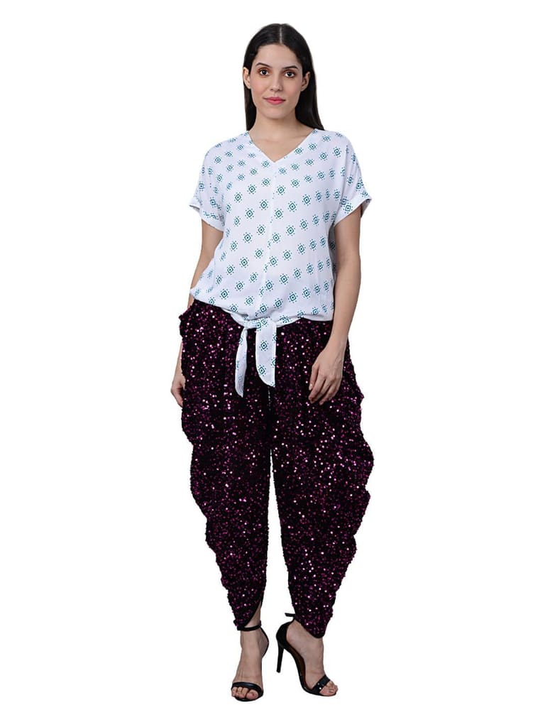 Vdesi Women Pink Dhoti Pant